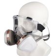 Masque de protection demi-visage en caoutchouc réutilisable VGEBY - Blanc - Incolore - Mixte-1
