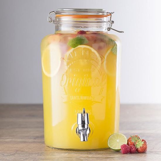 Lot De 2 Fontaines à Jus De Fruits Kilner En Verre 5 L