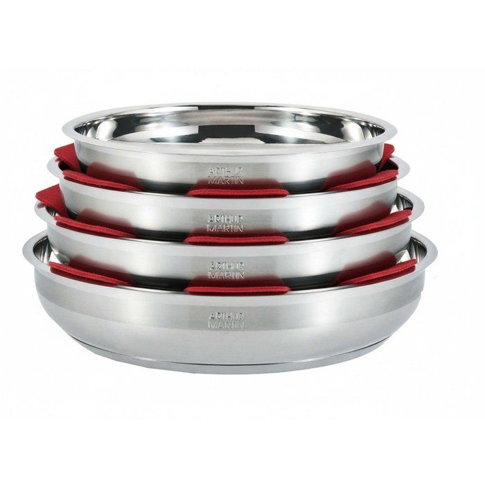 Arthur Martin AM3237 16-Piece Stainless Steel Cookware Set