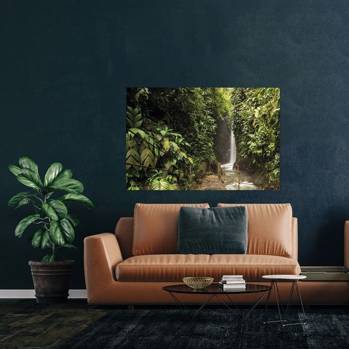 PHOTO 50X70CM DÉCOR MDF Le salon Cadre Points colorés EUR 58,95