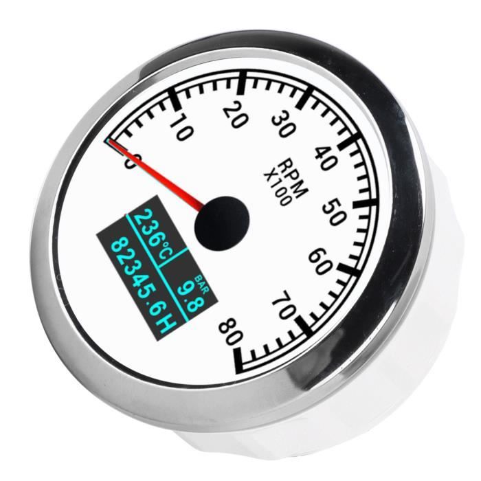 Thermomètre de moto Jauge de température d'eau Indicateur numérique  Instrument de cadran