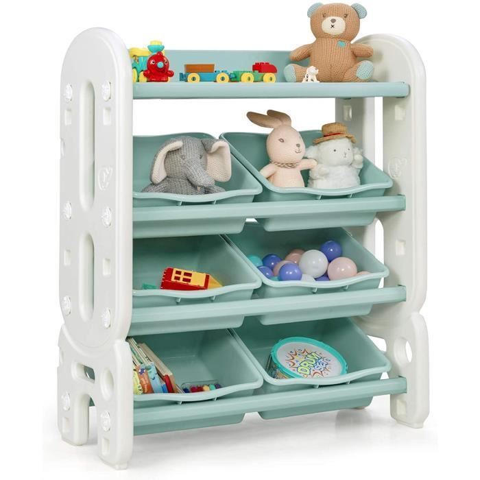 Support de rangement pour jouets d'enfants, étagère de rangement pour jouets  de la maternelle, armoire de rangement à plusieurs niveaux pour livres de  bébé - AliExpress