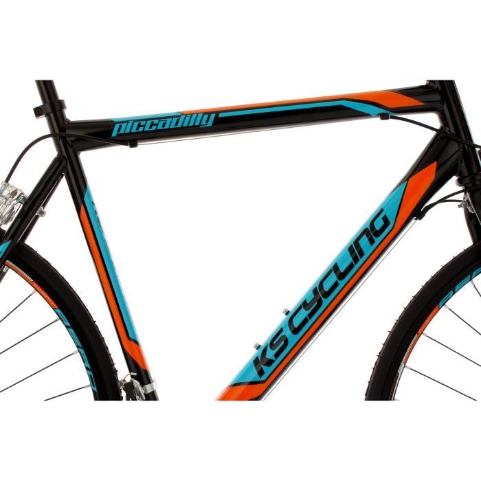 V lo de course 28 Piccadilly noir orange bleu TC 56 cm KS