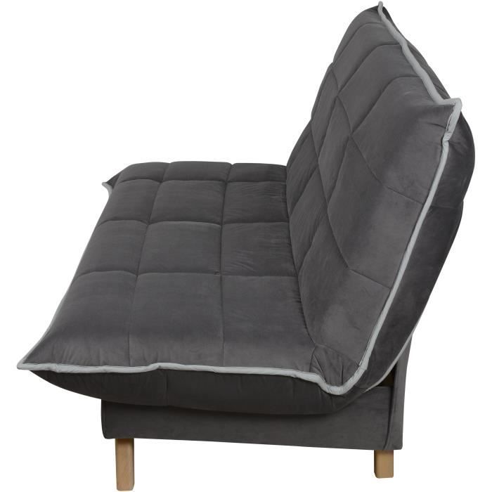 Dunlopillo 3-Seater Clic-Clac Convertible Sofa Bed Grey