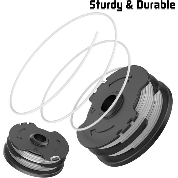 Lot De 2 Bobines Fil Débroussailleuse Compatible Parkside LIDL - 1.65mm 8.3m - PRT 50/300/550
