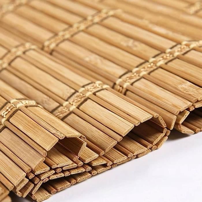 Store enrouleur en bambou - naturel - 75x160 cm