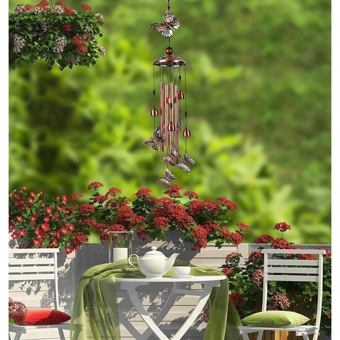 Astarin Carillon éolien pour Jardin, Carillon éolien extérieur, 76,2 cm,  Carillon commémoratif pour l'extérieur, Graver l'arbre de Vie, Carillon de