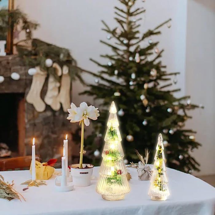 Mini Sapin De Noël Artificiel De Table De 61 Cm Avec 50 Lumières