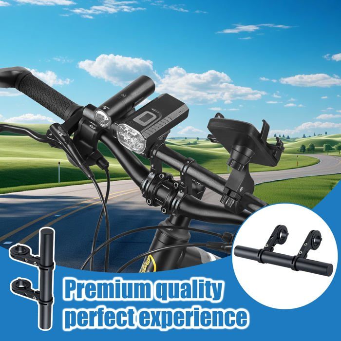 Extension De Guidon De Vélo Avec Double Support – Stable, Réglable Et Super Pratique !
