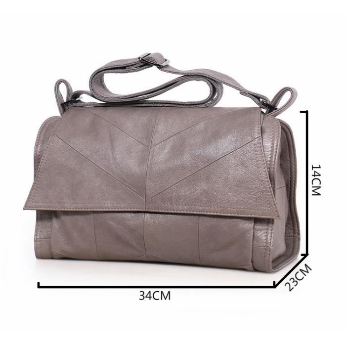 Sac besace cuir souple femme clearance