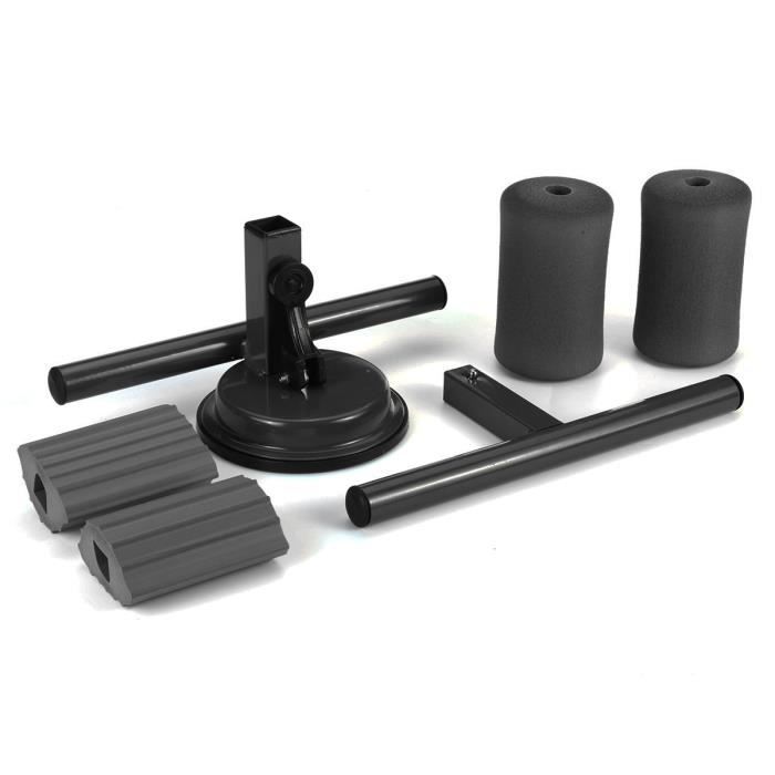 Support Pour Abdos Avec Ventouses - Portable, Pour Sit-ups à La Maison Ou En Voyage, Réglable En Hauteur