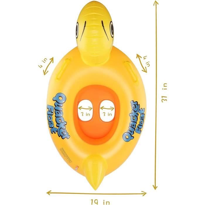 Canard jaune gonflable flottant pour piscine, cygne, flamant rose, animal gonflable pour la baignade amusante