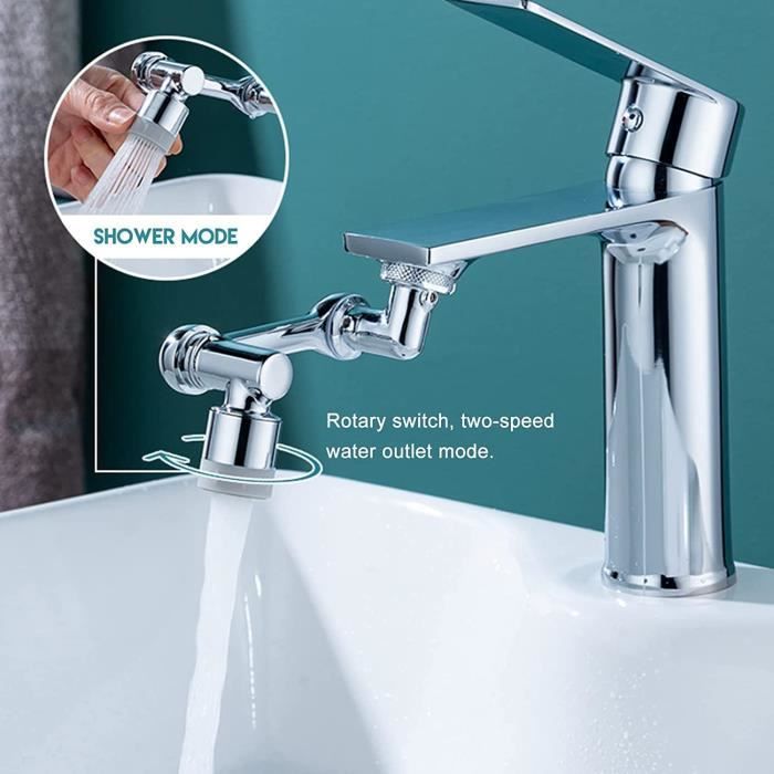 Rallonge de robinet rotative universelle, aérateur de robinets d'évier de  cuisine pivotant à 180 degrés, robinet 2 en 1 double mode - Cdiscount  Bricolage