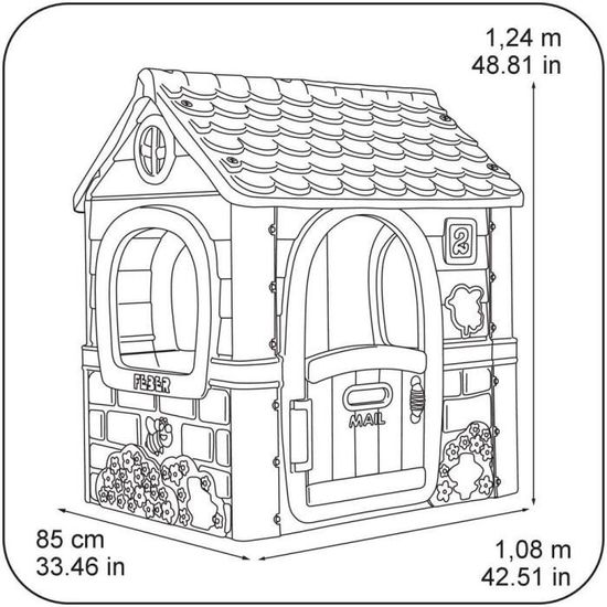 Maison de jeux pour enfants de 2 à 6 ans Famosa 80001222222 FEBER Fantasy House 