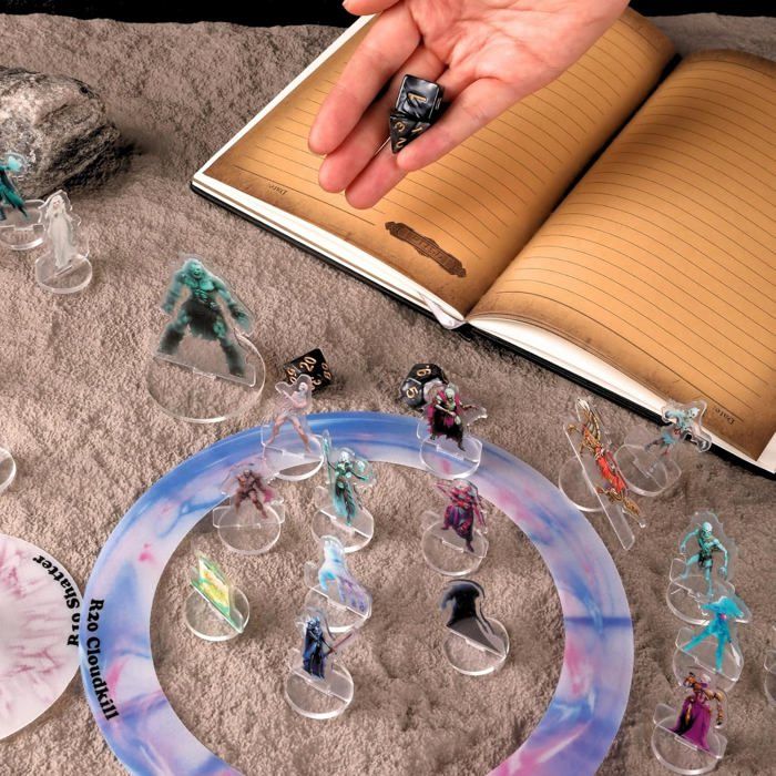 Set De Dés D&D Pieuvre – Kit Démarrage Avec Pochette Dragon – Accessoires RPG MTG – Cadeau Geek
