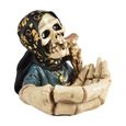 Crânes humains, statues effrayantes d'Halloween, décorations de statue de salle en résine g5911-0
