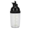 Drfeify bouteille de vinaigrette Shaker à vinaigrette 200 ml sans BPA pour éviter les fuites pot à vinaigrette avec couvercle-0
