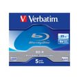 Verbatim - BD-R 25 Go 6x - 5 supports - Boîtier CD-0