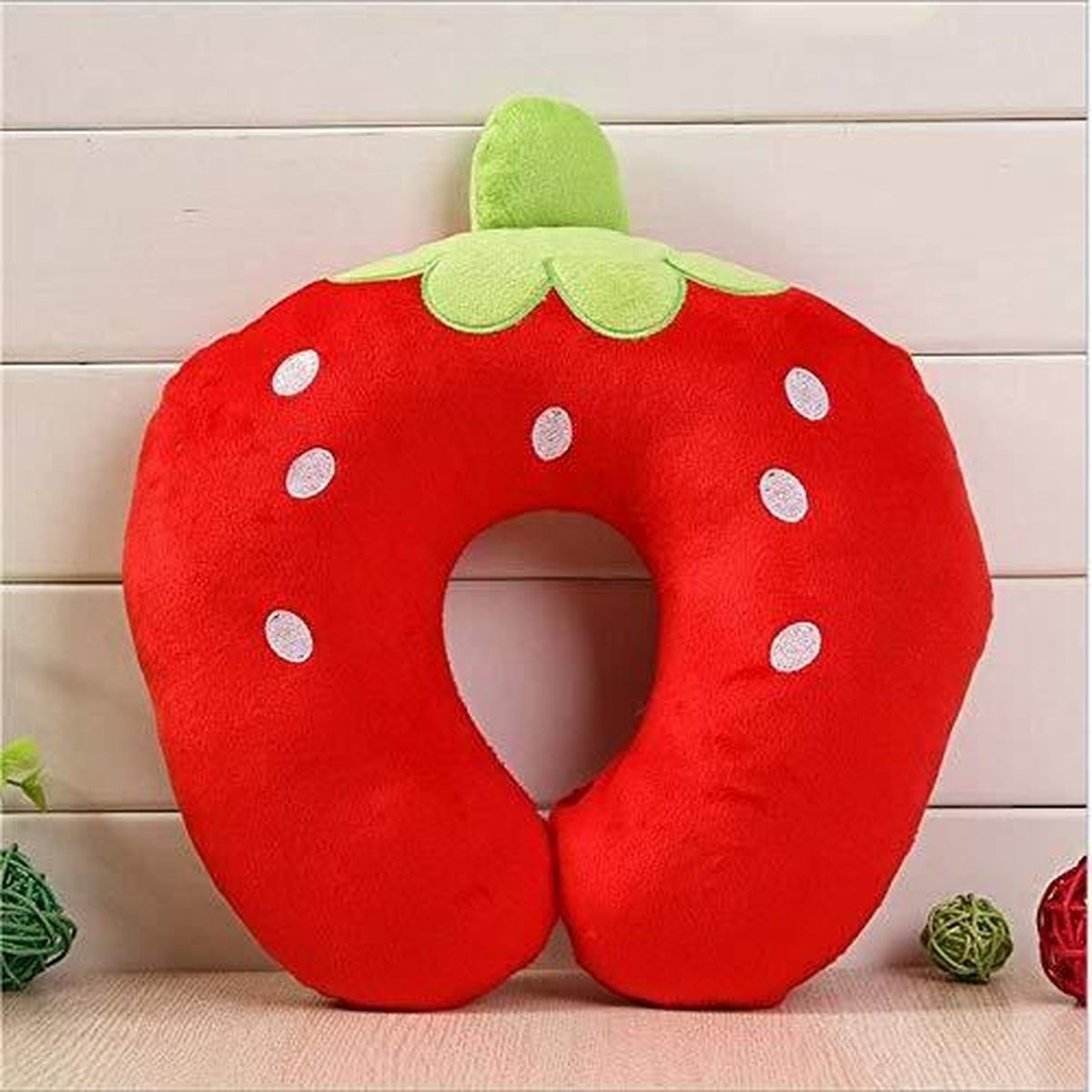 Oreiller De Voyage Enfant Bebe Support De Cou Et Cale Tete Coussin De Cou Pour Sommeil Siege Voiture Tgv Avion Fraise Rouge Oreiller De Voyage Enfant Bebe Support De Cou Et Cale Tete Coussin De Cou Pour Sommeil Siege Voiture Tgv Avion Fraise Rouge
