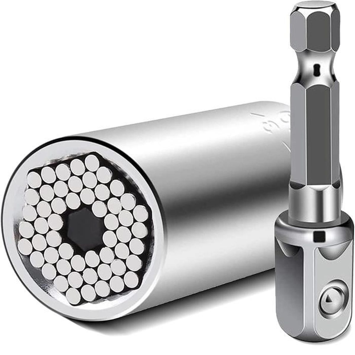 LiRiQi Clés à Douille Universelle 7-19MM, Haute Gualité CR-V