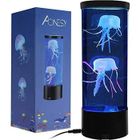 CAPITAL SPORTS Stillcool® 7 couleurs LED lampe méduse de table ,bureau Veilleuse de chevet coloré,Lumière d'aquarium cylindrique de simulation