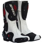 SWISSANT Bottes Moto SPEED BIKERS Noires-Blanches-Rouges