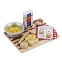 QU2 Play House Toy DQU2house Accessoires Miniature Food Pain Cooking Board pour 1/12 Scale DQU2 98666