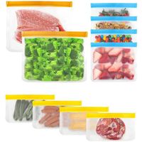 Sacs en plastique transparent refermablessacs de congélation pour fruitscollationslégumes [511]