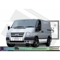 Ford Transit ST sport Van Bandes Latérales - Capot - BLANC - Kit Complet  - Tuning Sticker Autocollant Graphic Decals