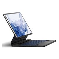 Dexnor Clavier Tablette pour Samsung Galaxy Tab S7 FE/S7+ Plus/S8+ Plus 12,4" Magic Keyboard Magnétique Support avec Pavé Tactile