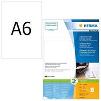 HERMA -   Premium Papier Laser pour Imprimante Laser Jet d'encre/Imprimante Couleur A6 105x148 mm 800 pages Blanc
