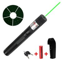 Top Laser 303 200 mW pointeur Laser vert longueur focale réglable et avec Star Filter Pattern avec batterie