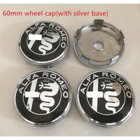 Lot De 4 Cache-Moyeux 50 Mm Alfa Romeo – Capuchons Centre Roue Avec Logo, Autocollants 3D Premium Pour Jantes