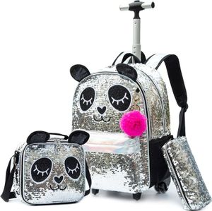 CARTABLE Cartable A Roulette Fille Panda Sac A Roulette Fille Cartable Fille Cartable A Roulette Fille Primaire Maternelle 3 In 1 Sac [J763]