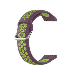 BRACELET MONTRE CONNEC. couleur violet vert taille 22mm Bracelet de montre