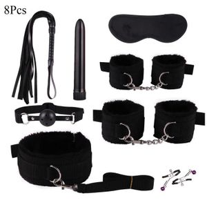 Kit Entraves Bondage BDSM Adulte - Noir - Jeux Fétichistes & Accessoires Sensuels