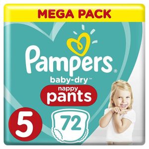 Mega-pack de couches Pampers baby-dry - Taille 5 (via 25.52€ sur carte  fidélité + 6€ BDR) - Magasins Participants –