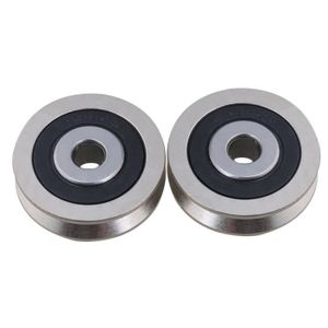 5pcs 3*10*3mm U Groove largeur 1.2 mm Guide Poulie Scellé Rail Roulement à billes 6