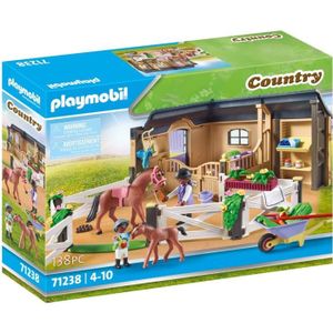 UNIVERS MINIATURE PLAYMOBIL - 71238 - Country - Etable et carrière p