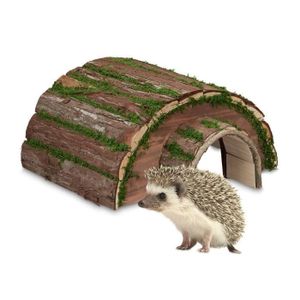 ACCESSOIRE ABRI ANIMAL Abri pour hérisson en bois - 10034423-0