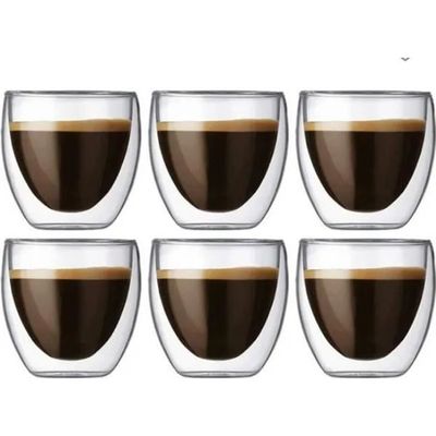 Creano Verres à double paroi 400 ml DG-V, lot de 2, grand verre thermo