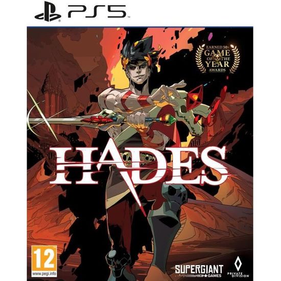 Jeu PS5 - Supergiant Games - Hades - Action - Rogue-Lite - En boîte - Blu-Ray - PEGI 12+
