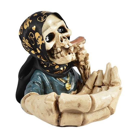 Crânes humains, statues effrayantes d'Halloween, décorations de statue de salle en résine g5911