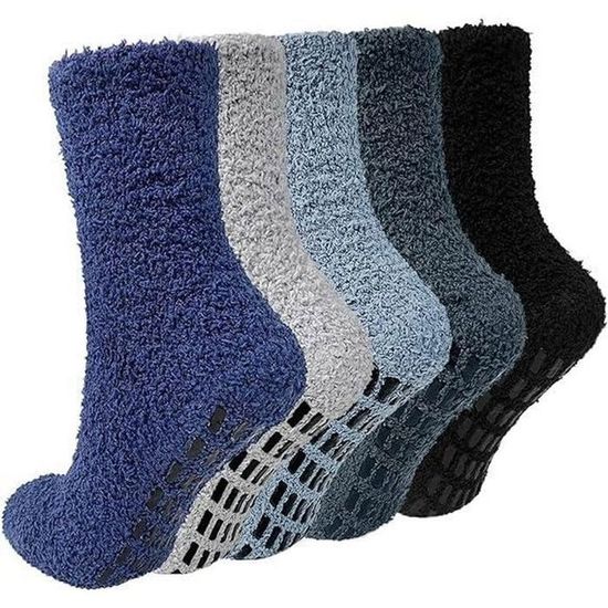 Chaussettes Antidérapantes Pour Homme Heat Holders - Épaisses, Chaudes, Semelle Grip, Taille Unique