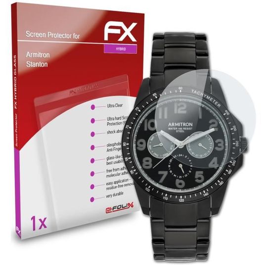 atFoliX Glasfolie für Zeblaze Hybrid 2 Panzerfolie 9H Schutzpanzer