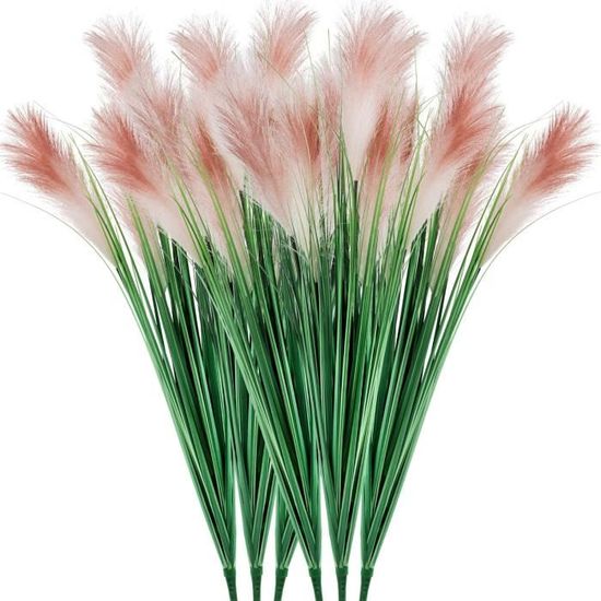 Lot De 16 Plantes Artificielles D'extérieur,tiges De Plantes Vertes