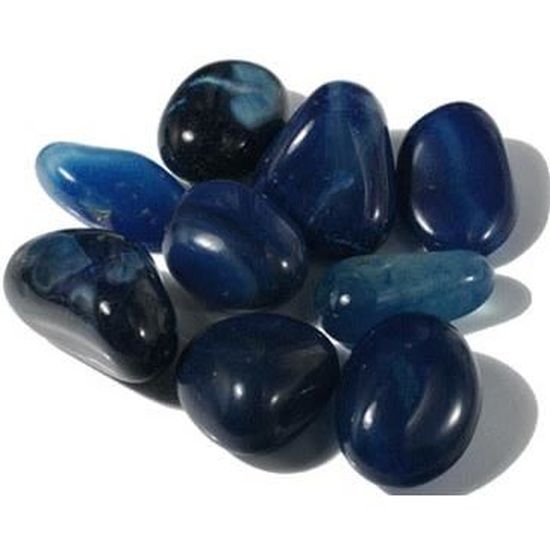 Les pierres, significations Lot-de-8-pierres-d-agate-bleue