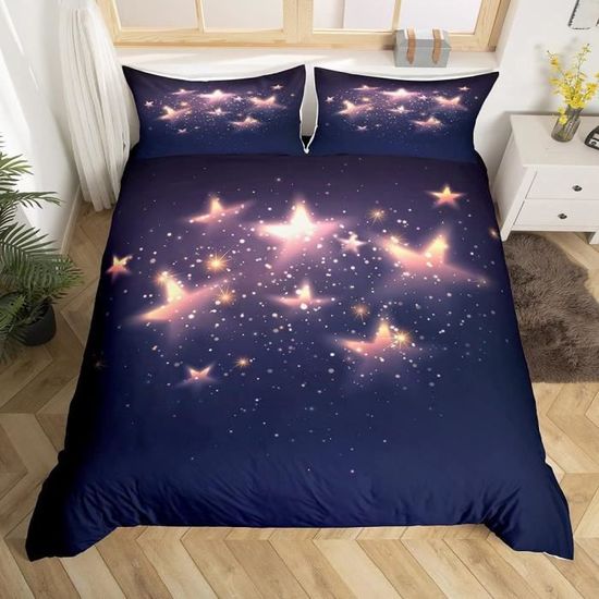Housse de Couette 150x200 Étoile Parure de Lit Imprimée 3D Housses de