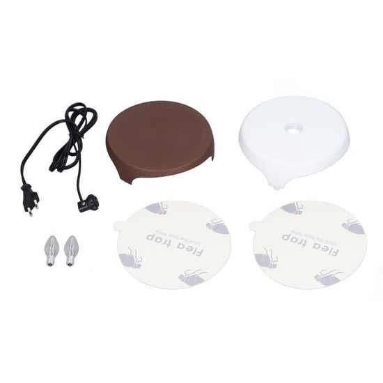 Piège à Puces, 2 Pièces LED Anti Puces Maison, Électrique Anti Puce Avec 4 Modes D'Éclairage & 10 Disques Adhésifs, USB Lampe De Piégeage Anti-Puces Pour Cuisine, Chambre à Coucher, Salon