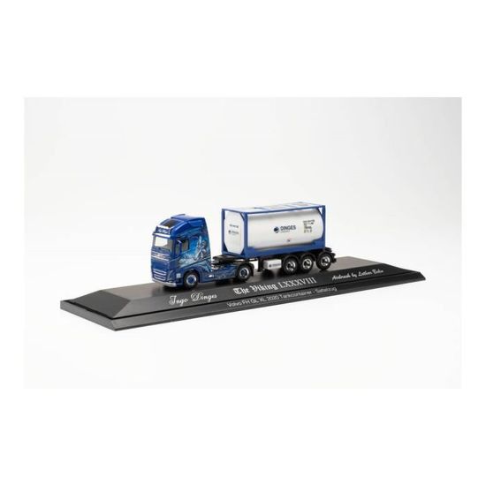 Herpa Modèle réduit Camion Volvo FH GL XL 2020 Semi-remorque surbaissée Kübler, Miniature à l'échelle 1:87, pièce de Collection, Made in Germany, Plastique Herpa Modèle réduit Camion Volvo FH GL XL 2020 Semi-remorque surbaissée Kübler, Miniature à l'échelle 1:87, pièce de Collection, Made in Germany, Plastique